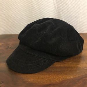 Black Corduroy Fisherman’s Cap